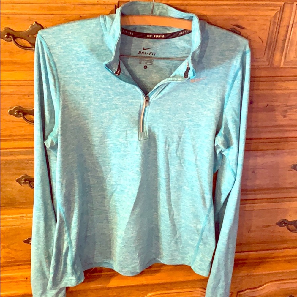 Light Heather Blue Nike Running Long Sleeve